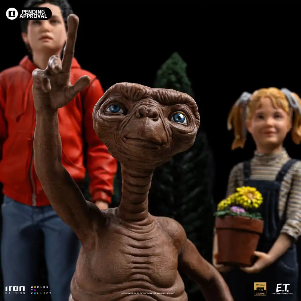 E.T. Der Außerirdische Deluxe Art Scale Statue 1/10 E.T., Elliot and Gertie 19 cm termékfotó