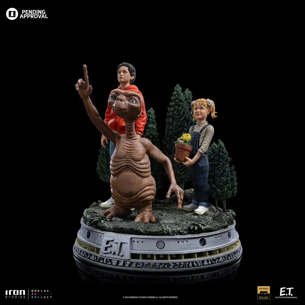 E.T. Der Außerirdische Deluxe Art Scale Statue 1/10 E.T., Elliot and Gertie 19 cm termékfotó