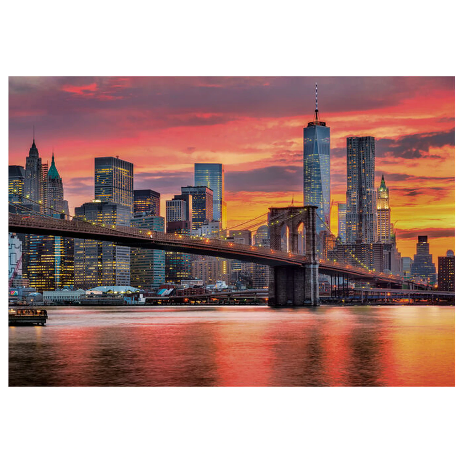 East River at Dusk Puzzle 1500 Teile Produktfoto
