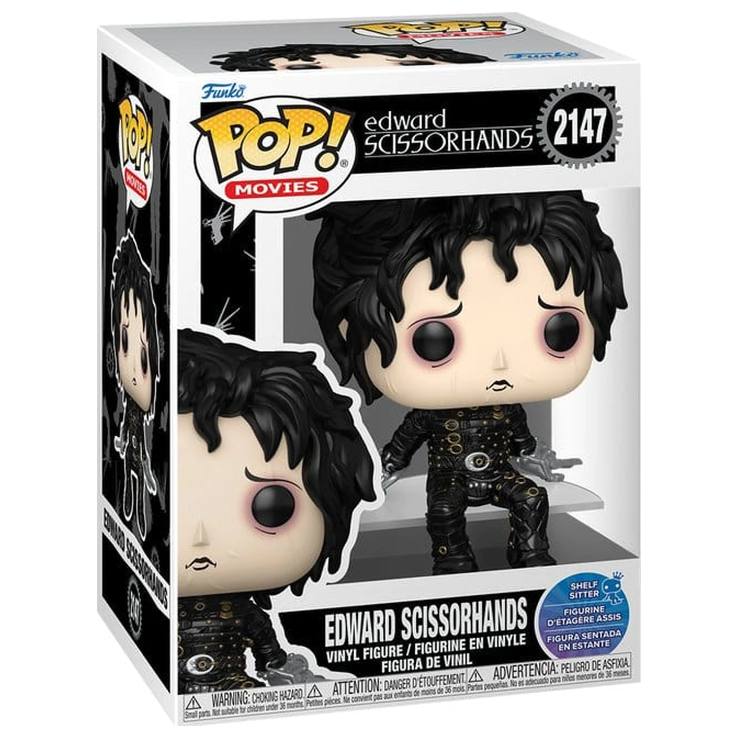 Edward Scissorhands Funko POP! Movies Vinyl Figur Edward (Sitting) 9 cm Produktfoto