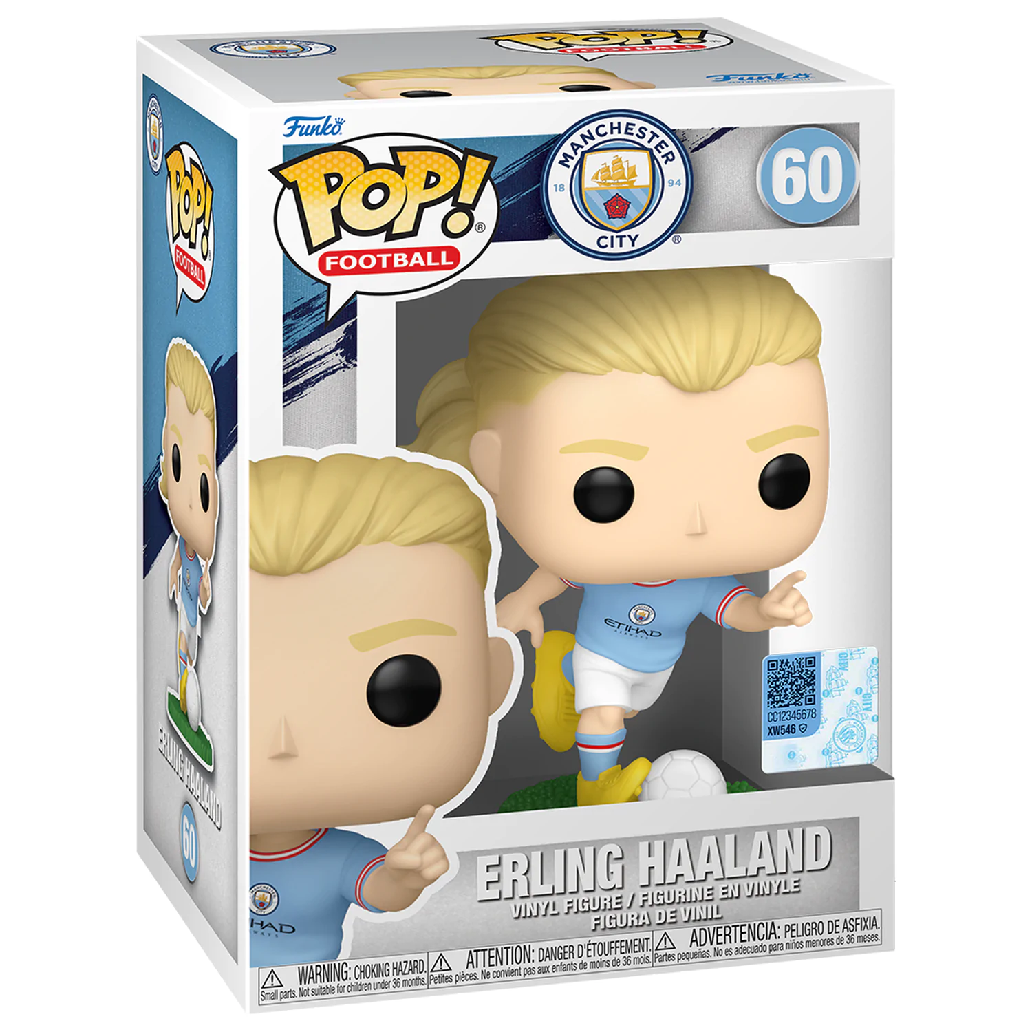 EFL POP! Football Vinyl Figur ManCity - Erling Haaland 9 cm Produktfoto