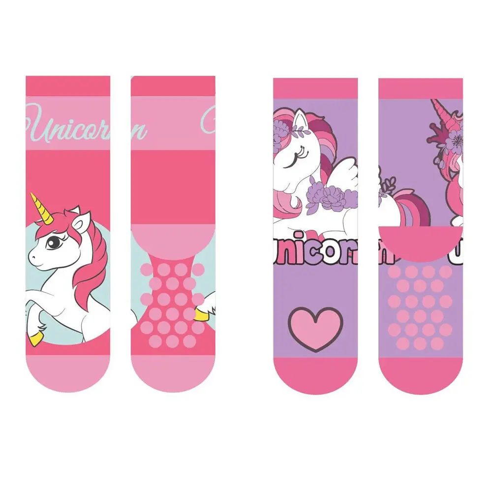 Unicorn 2-er Pack Kinder Stoppersocken Produktfoto