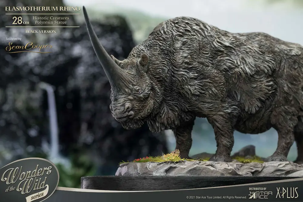 Elasmotherium Statue Rhino (Black) 28 cm Produktfoto