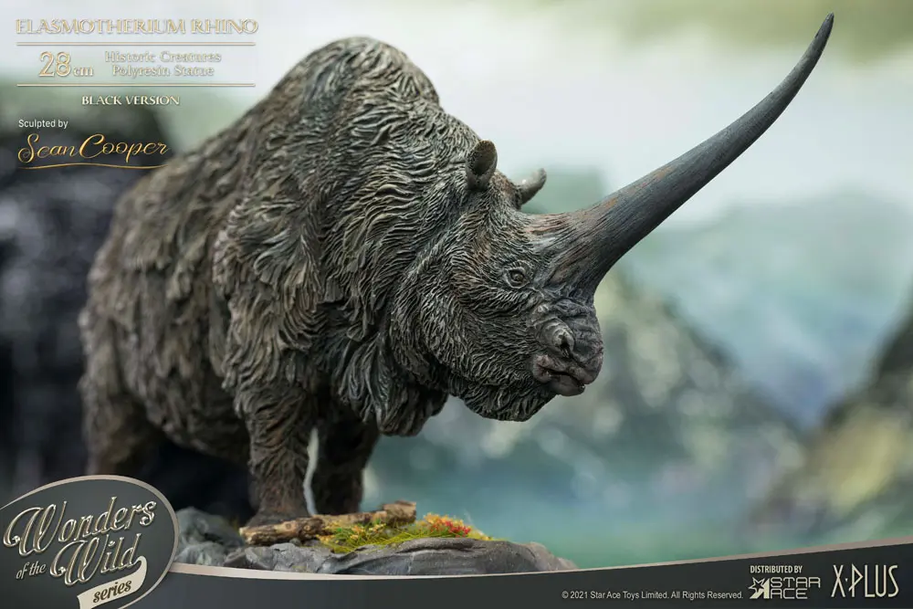 Elasmotherium Statue Rhino (Black) 28 cm Produktfoto
