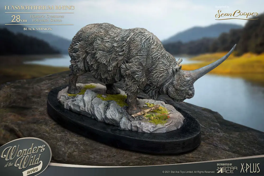 Elasmotherium Statue Rhino (Black) 28 cm Produktfoto