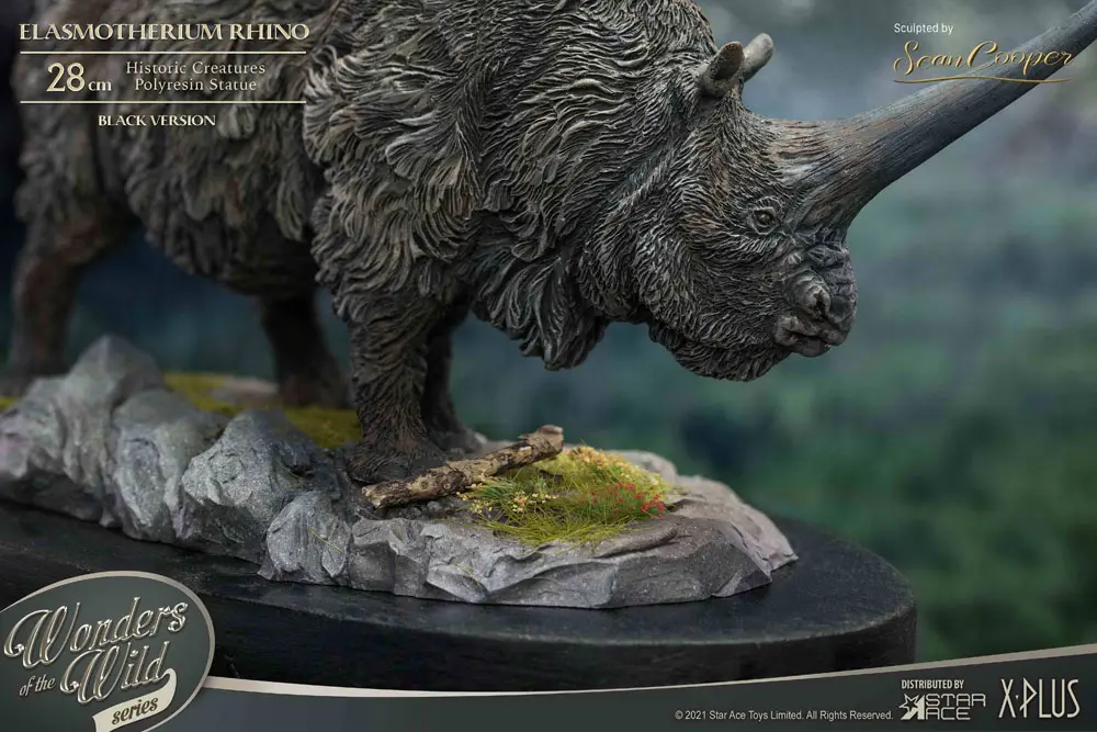 Elasmotherium Statue Rhino (Black) 28 cm Produktfoto