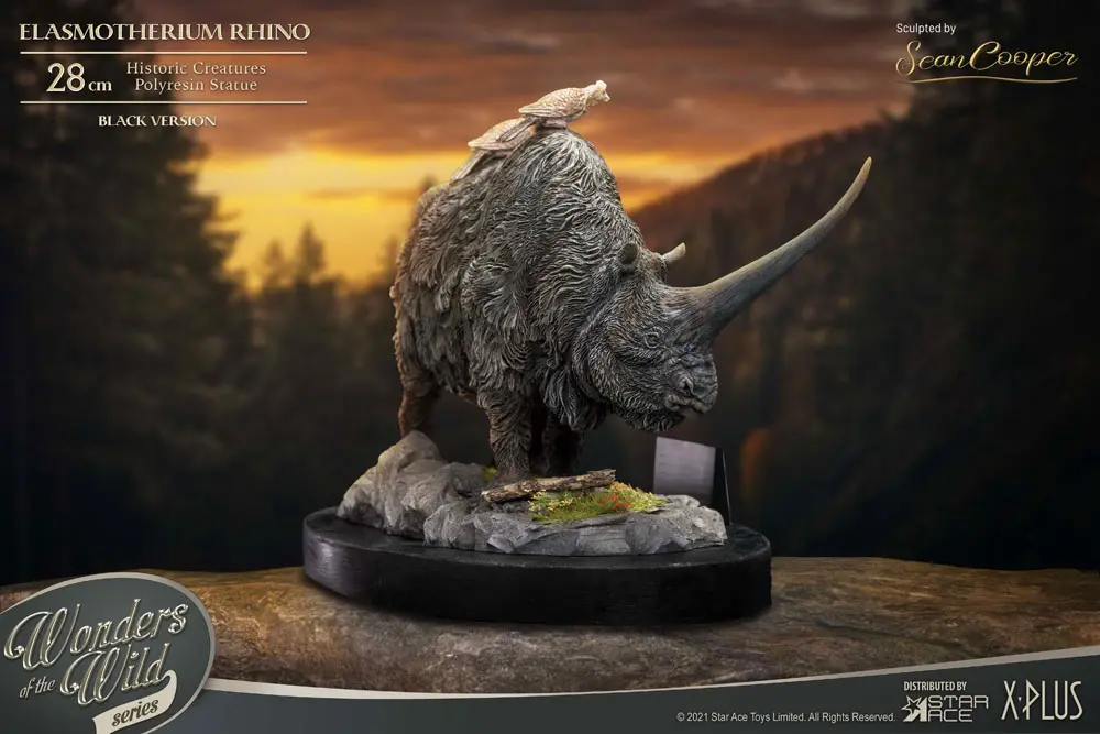 Elasmotherium Statue Rhino (Black) 28 cm Produktfoto