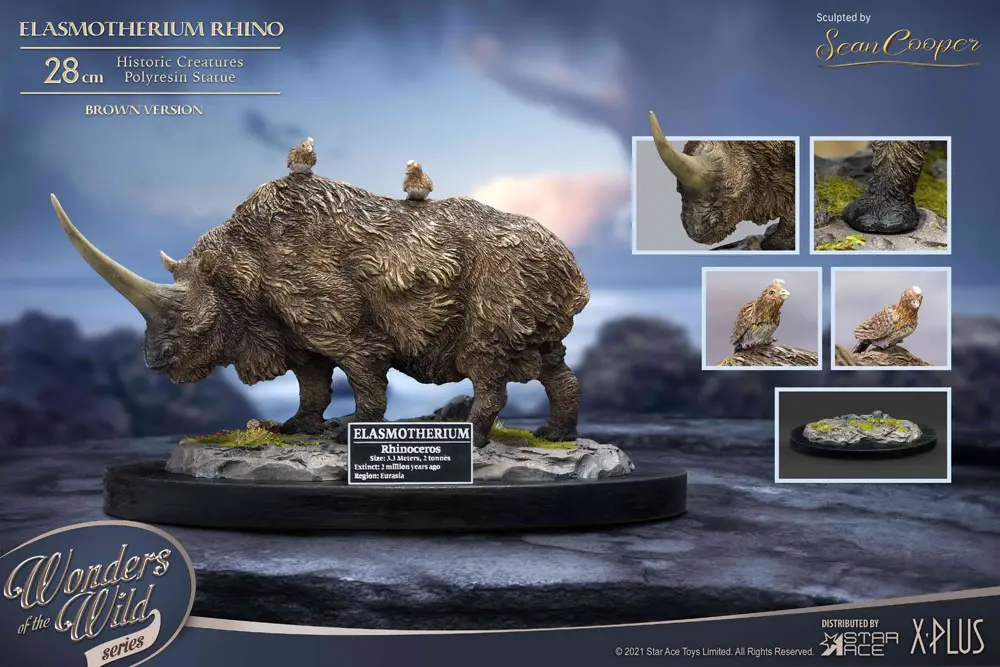 Elasmotherium Statue Rhino (Brown) 28 cm Produktfoto