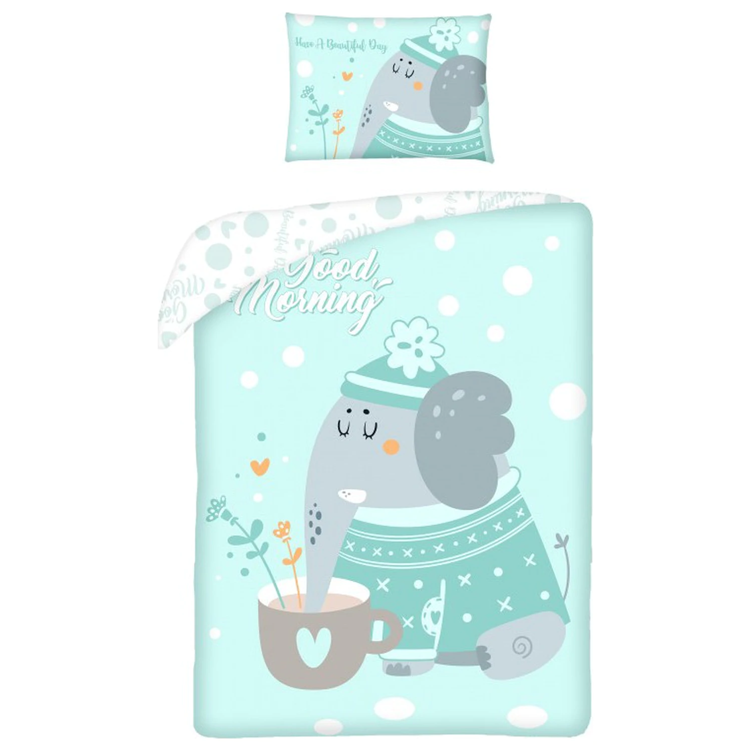 Elephant Beautiful Day Kinder, Vorschule Bettbezug Produktfoto