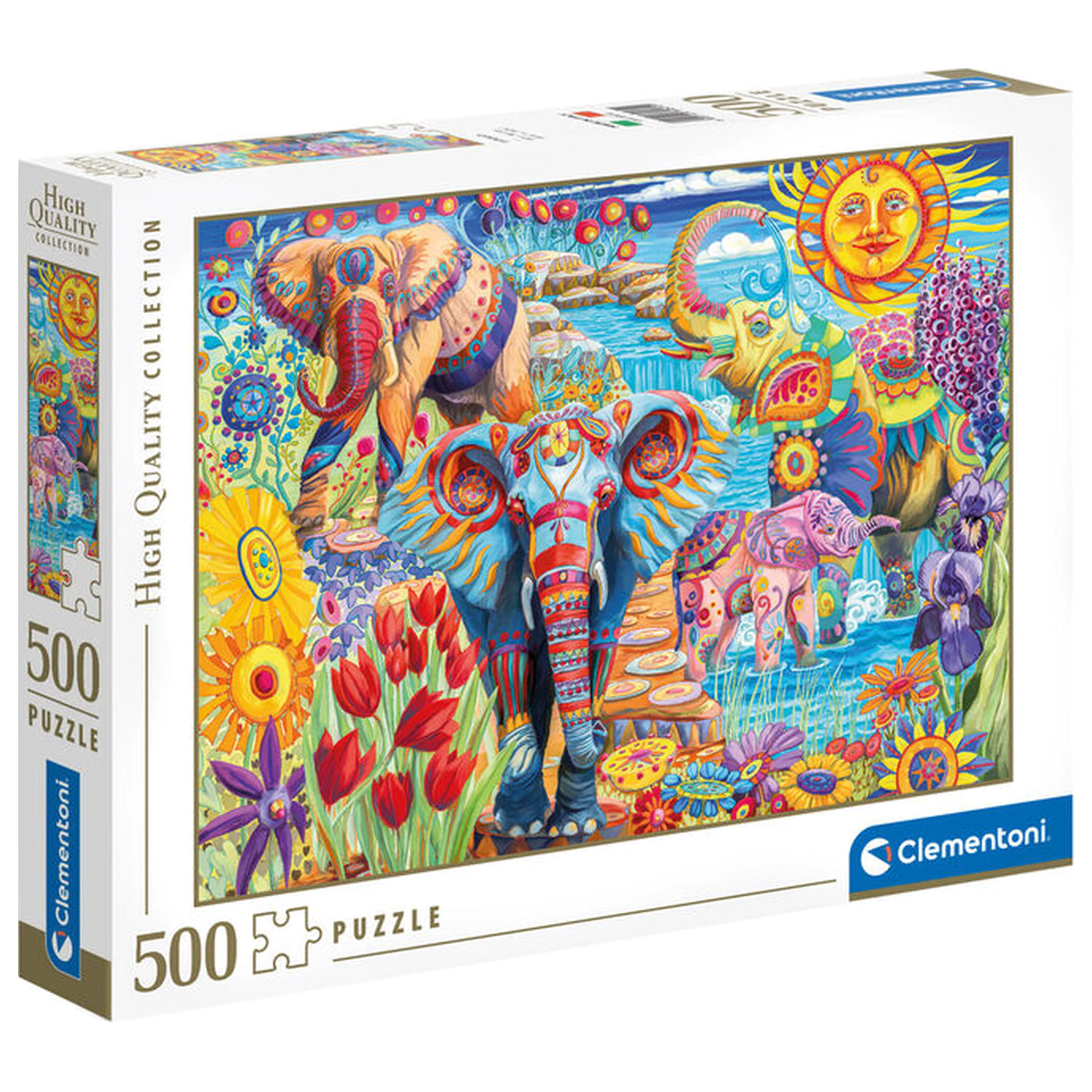 Elephants Carnival Puzzle 500 Teile Produktfoto