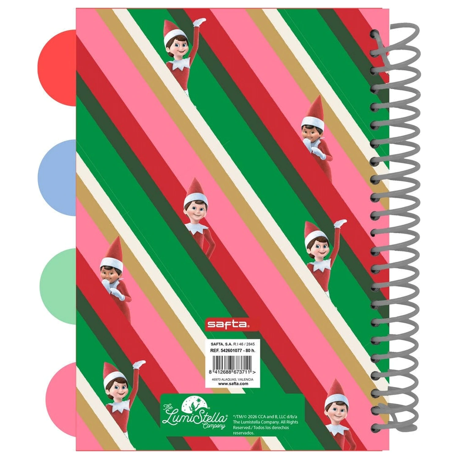 Elf On the Shelf A5 Notizbuch Produktfoto