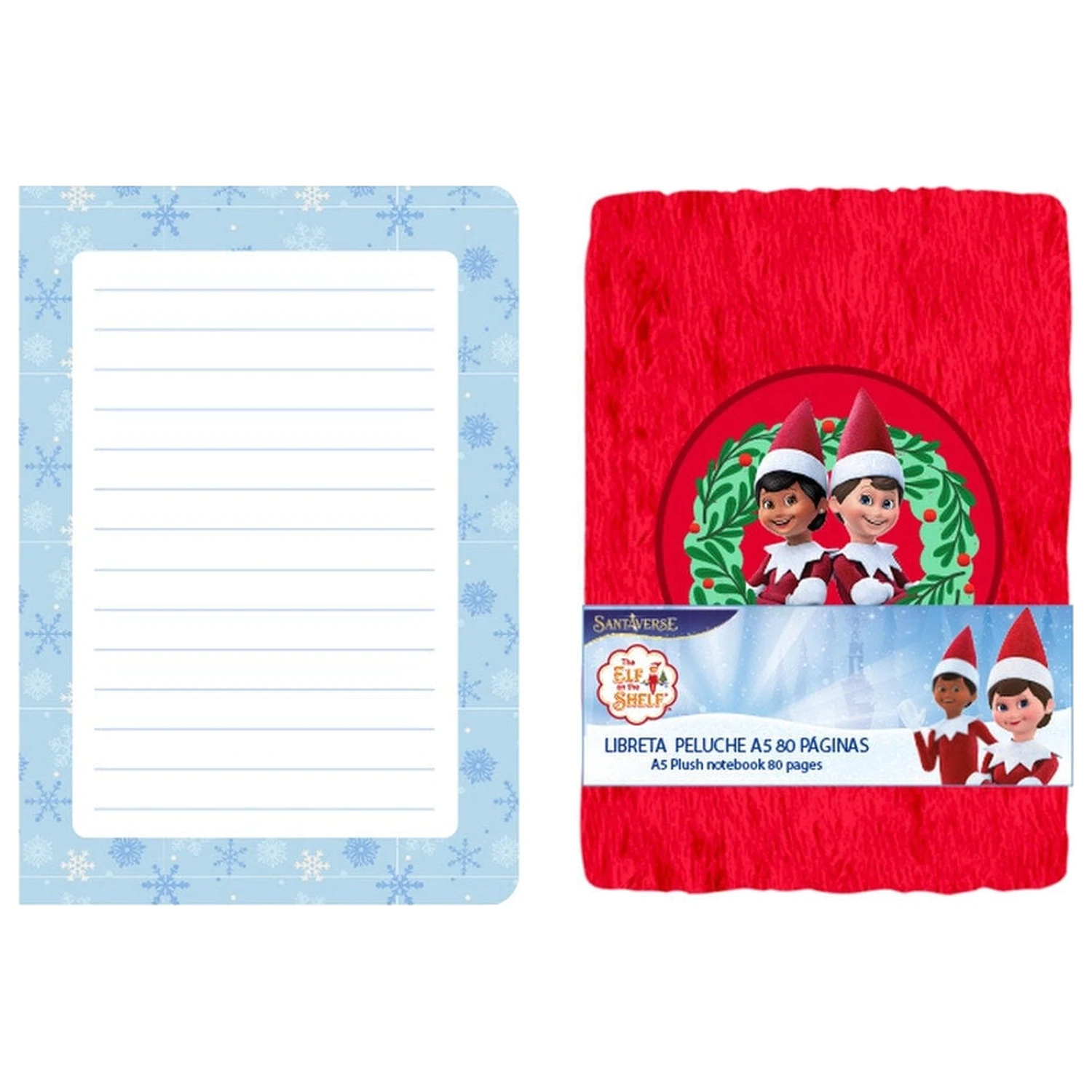 Elf On the Shelf A5 Plüsch Notizbuch Produktfoto