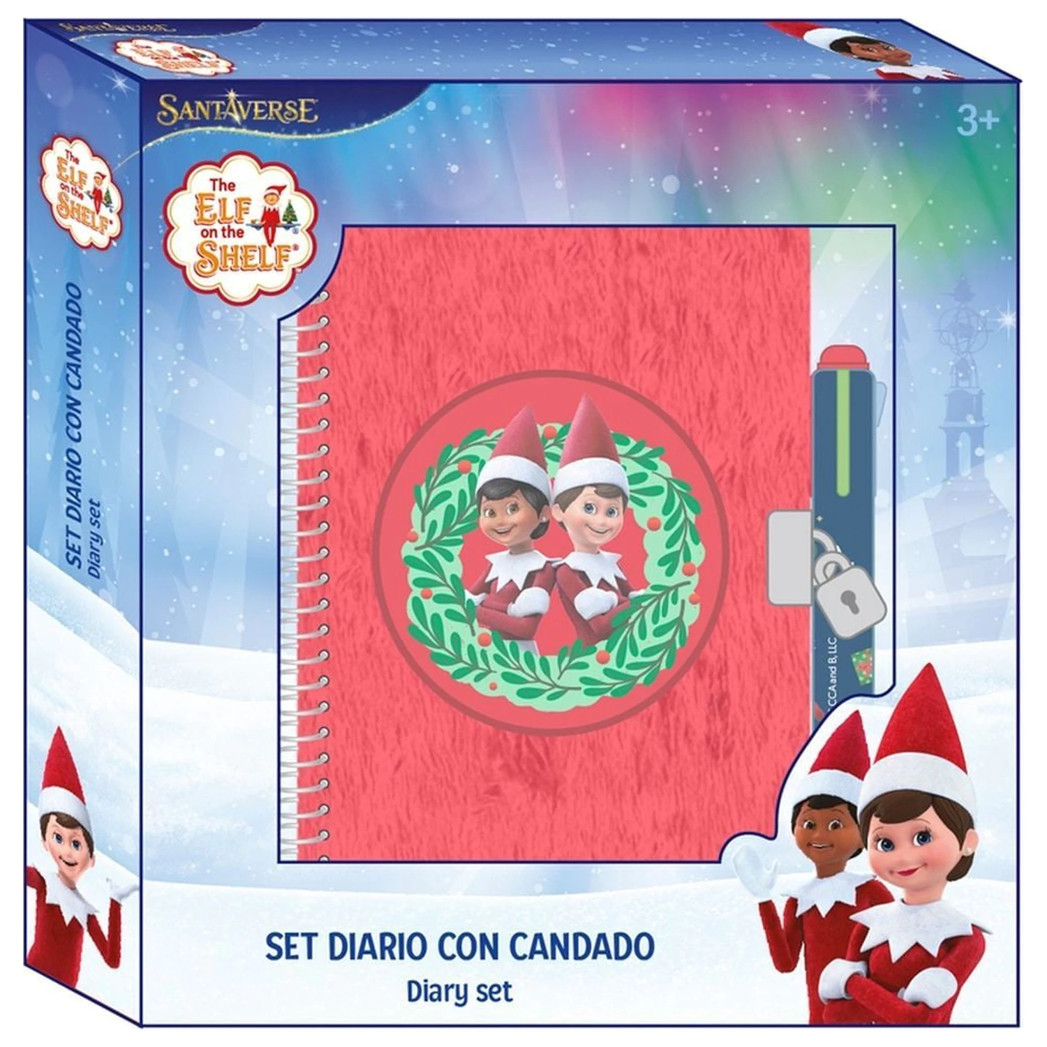 Elf On the Shelf Tagebuch + 4-farbiger Stift Produktfoto