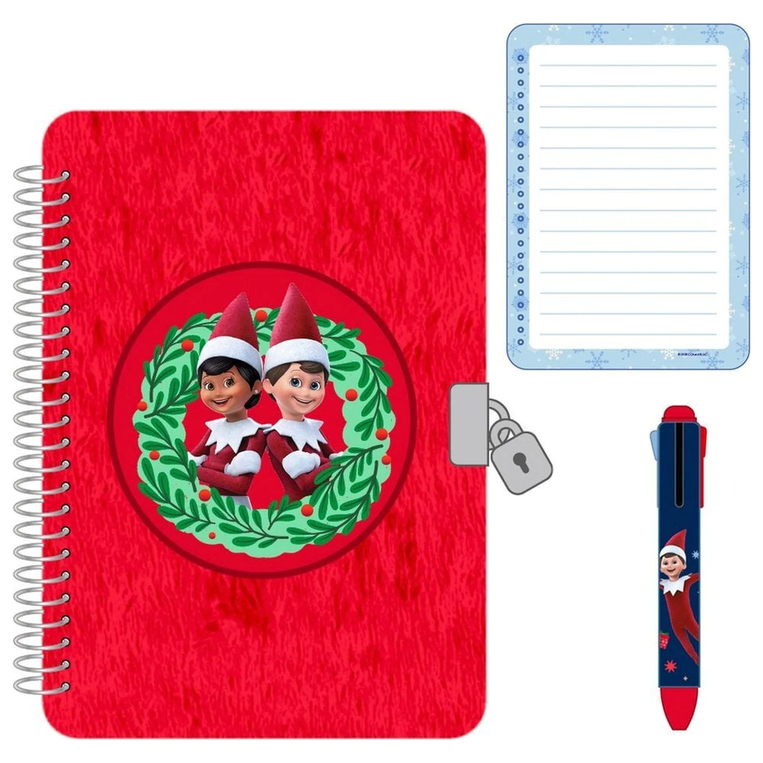 Elf On the Shelf Tagebuch + 4-farbiger Stift Produktfoto