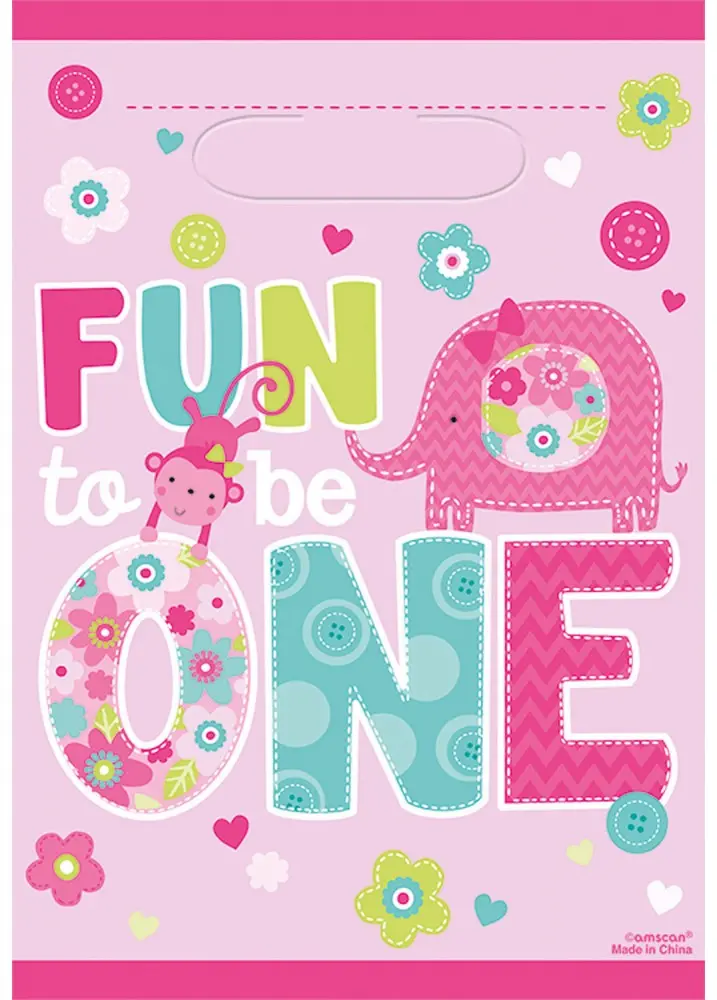 First Birthday Geschenkbeutel 8-Stück-Packung Produktfoto