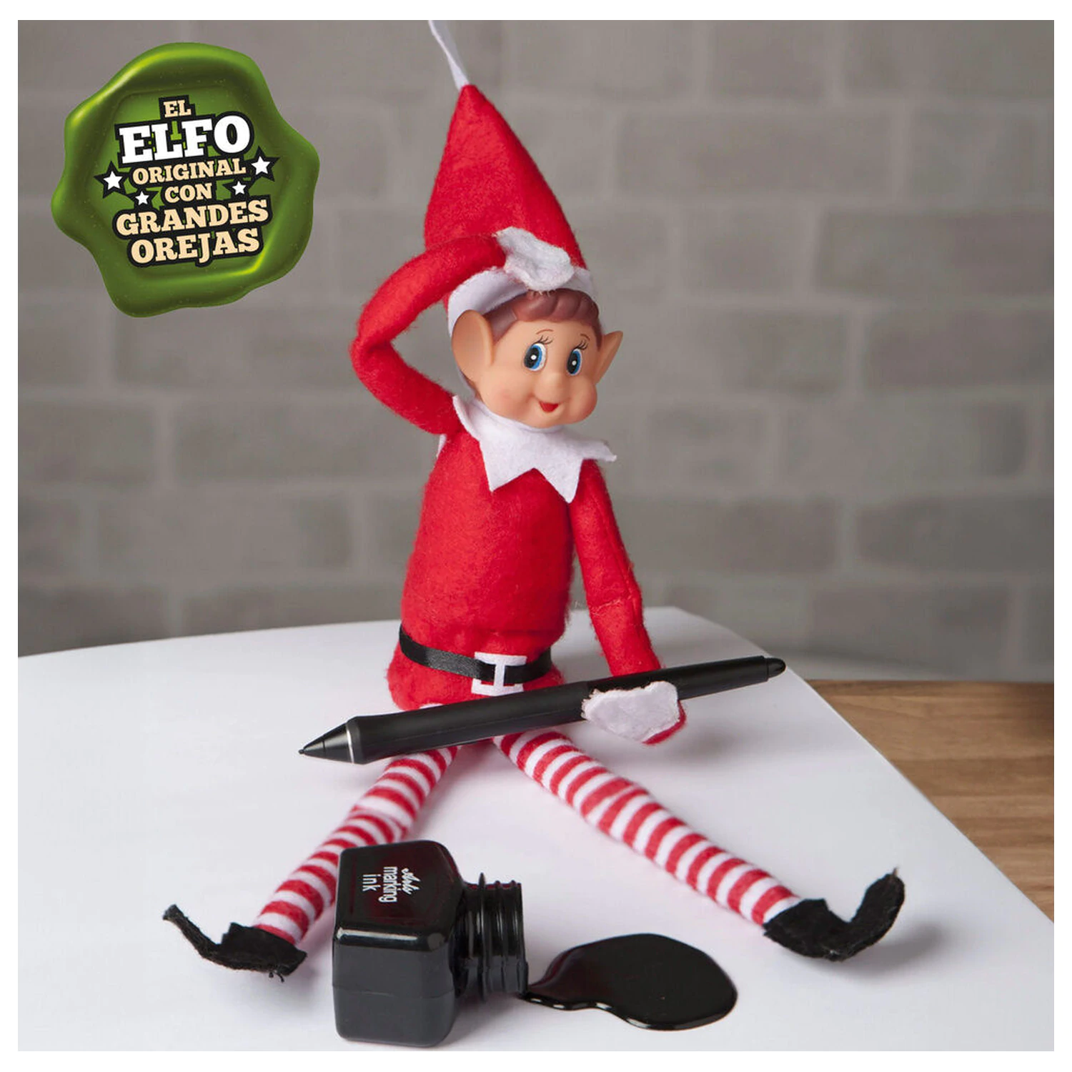 Elves Behavin' Badly Elvie Querstange Elfo Puppe 30cm Produktfoto