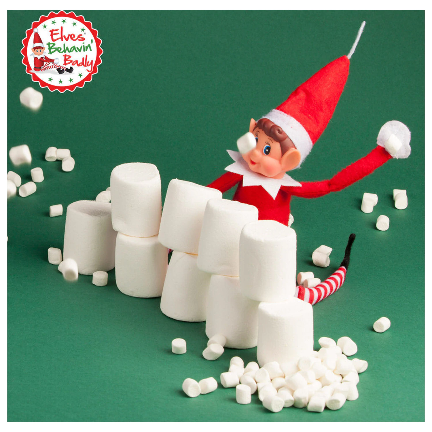 Elves Behavin' Badly Elvie Querstange Elfo Puppe 30cm Produktfoto