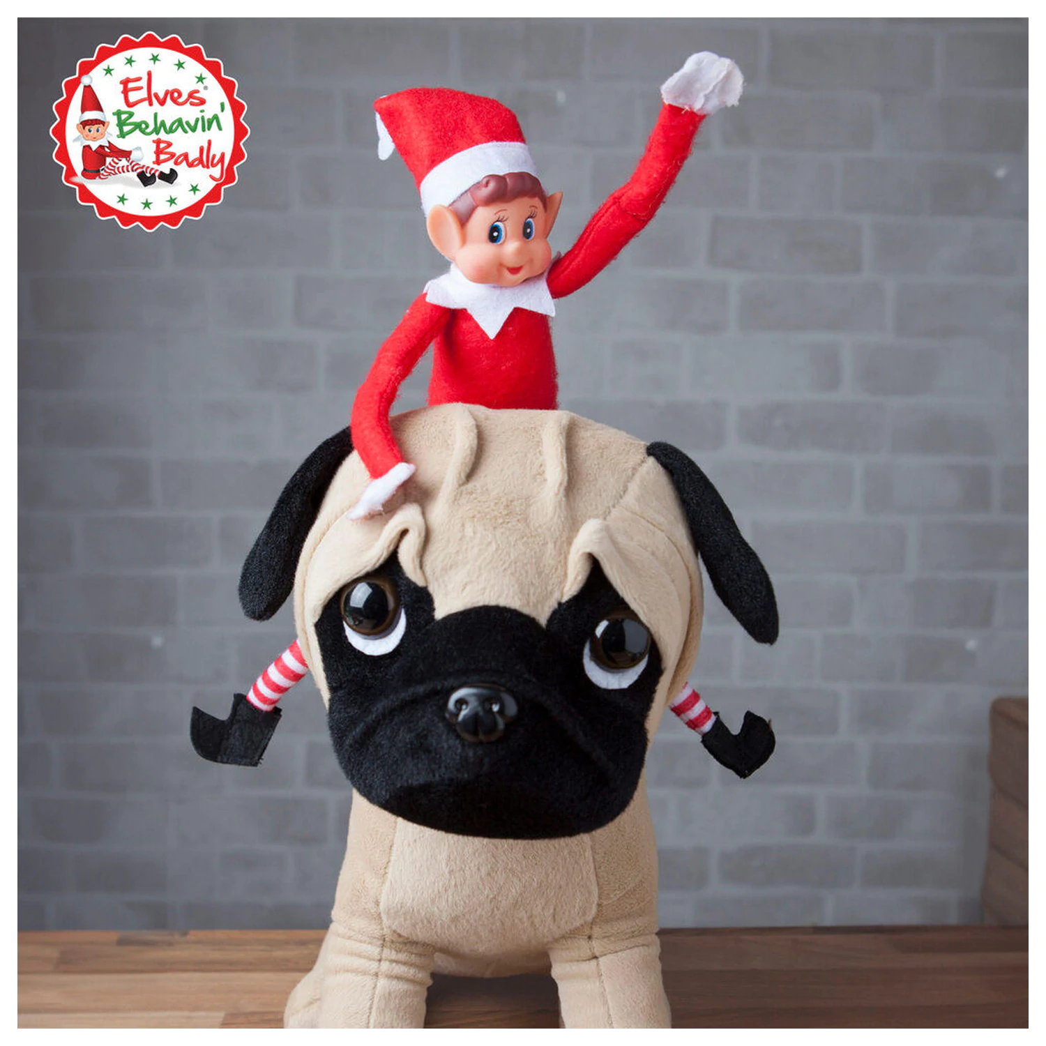 Elves Behavin' Badly Elvie Querstange Elfo Puppe 30cm Produktfoto