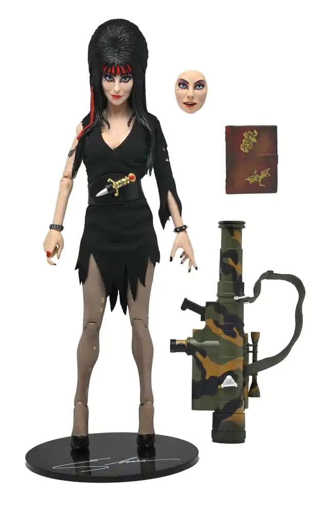 Elvira: Mistress of the Dark Bekleidete Action Figur Commando Elvira 20 cm Produktfoto