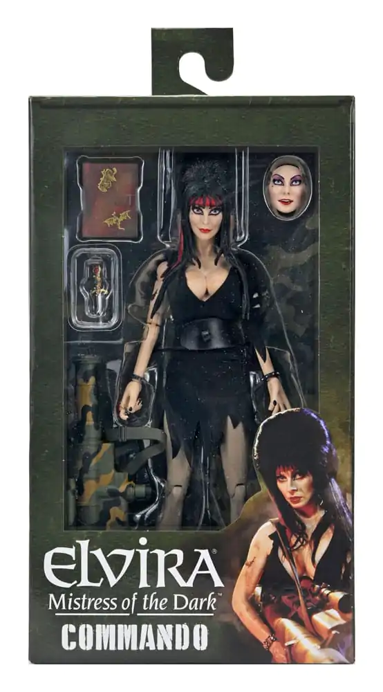 Elvira: Mistress of the Dark Bekleidete Action Figur Commando Elvira 20 cm Produktfoto