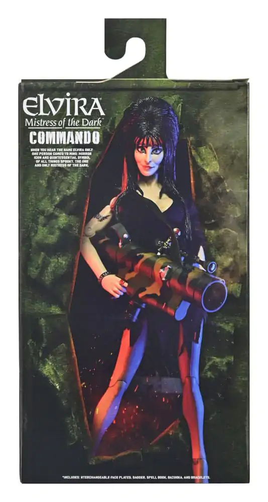 Elvira: Mistress of the Dark Bekleidete Action Figur Commando Elvira 20 cm Produktfoto