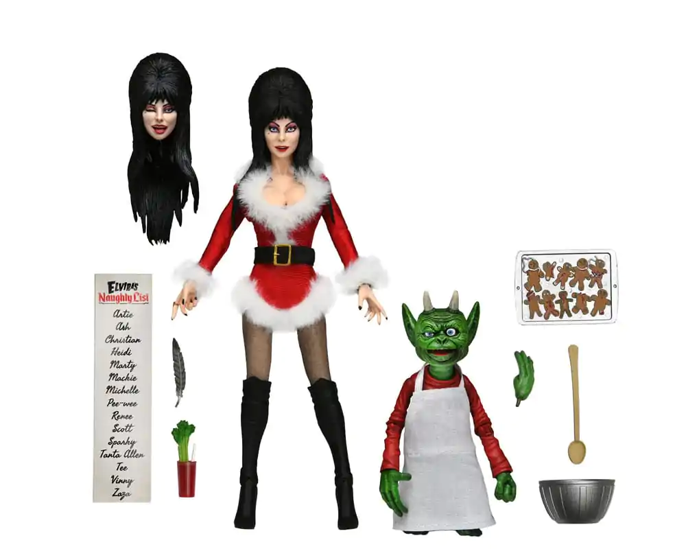 Elvira, Mistress of the Dark Clothed Actionfigur Very Scary Xmas Elvira 20 cm termékfotó