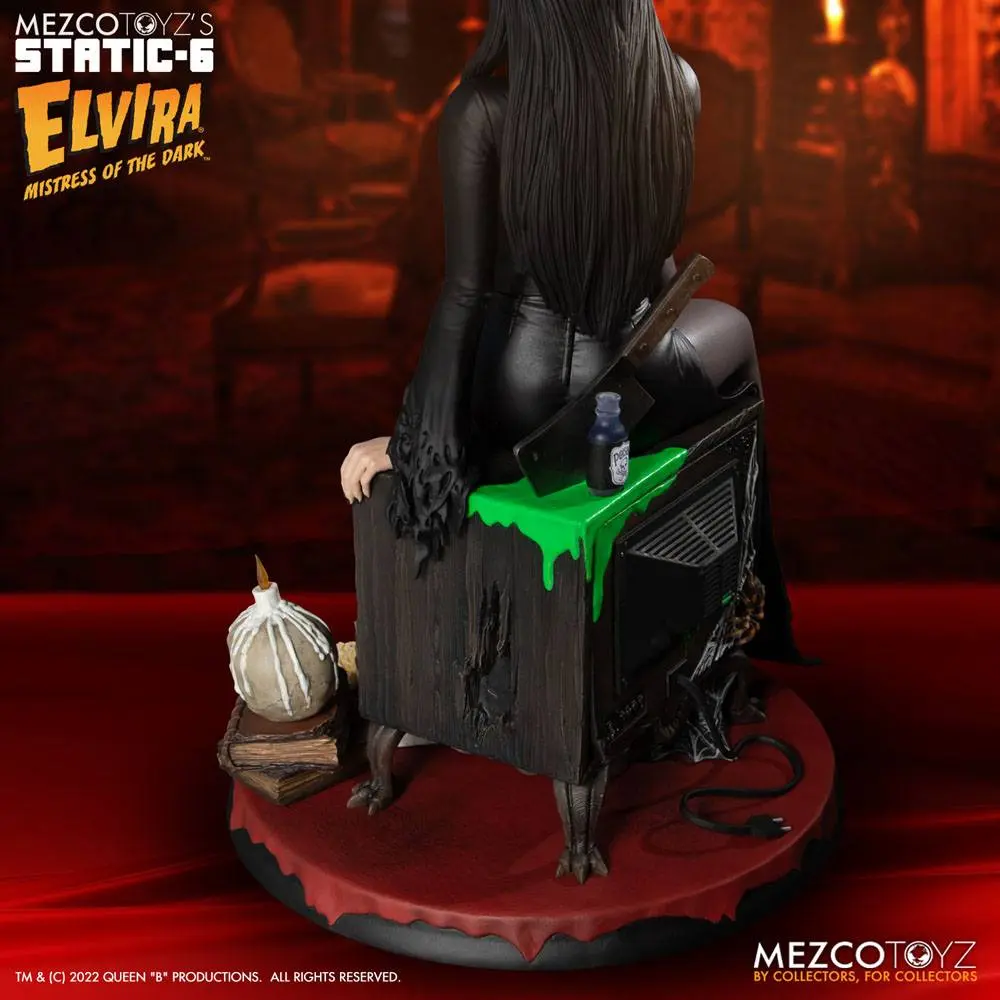 Elvira Herrscherin der Dunkelheit Static-6 PVC Statue 1/6 Elvira 42 cm termékfotó