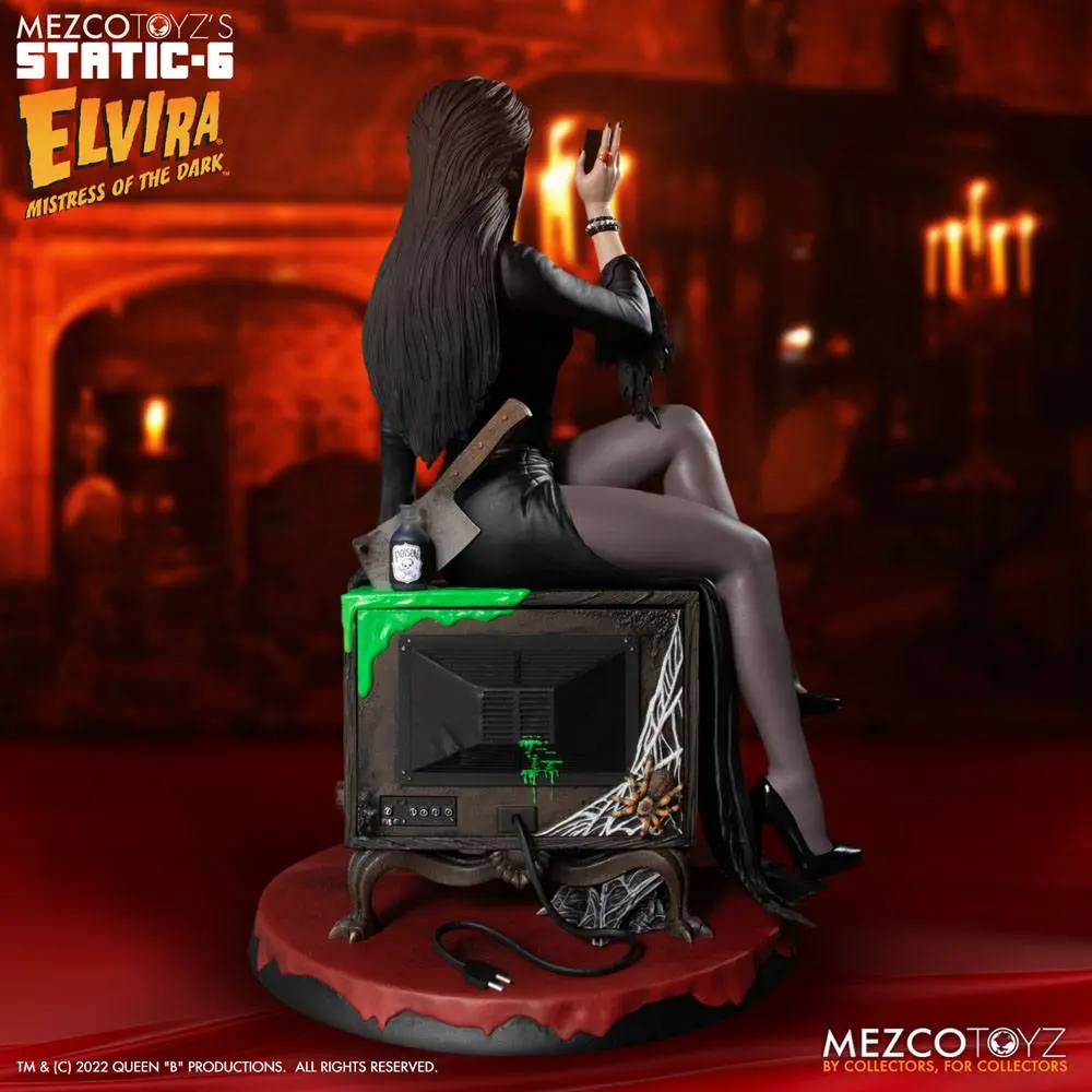 Elvira Herrscherin der Dunkelheit Static-6 PVC Statue 1/6 Elvira 42 cm termékfotó