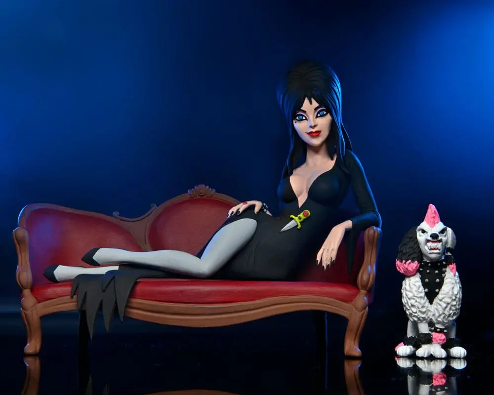 Elvira, Mistress of the Dark Toony Terrors Figur Elvira on Couch 15 cm termékfotó