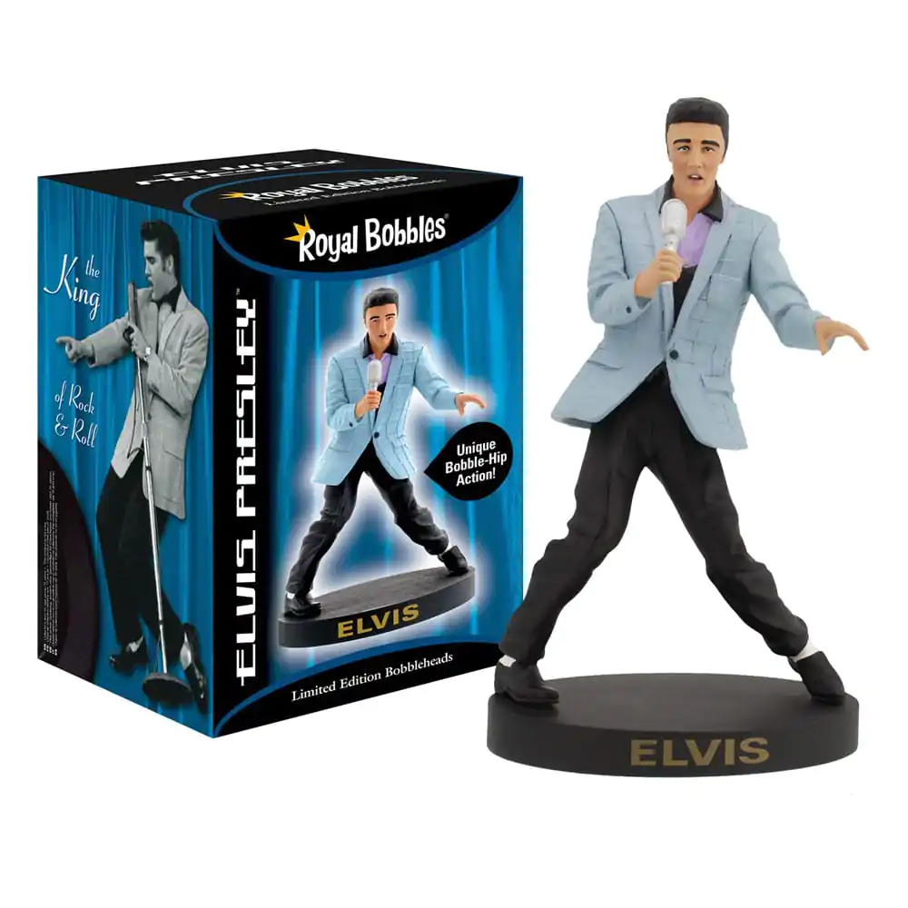 Elvis Presley Bobble-Head Wackelkopf &#039;56 Blue Bobblehips Produktfoto