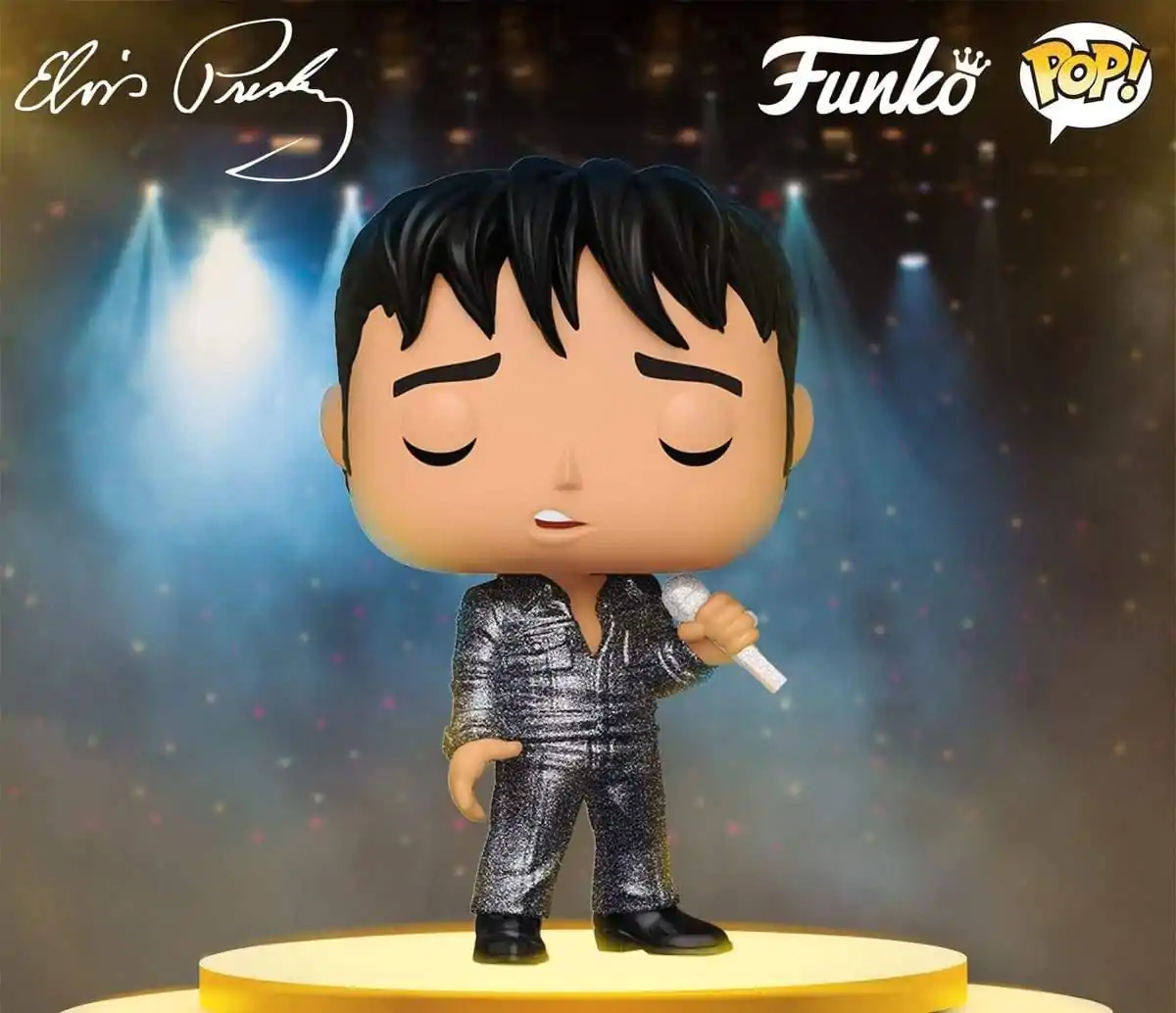 Elvis Presley Funko POP! Rocks Vinyl Figur '68ComebackSpecial(DGLT) 9 cm termékfotó