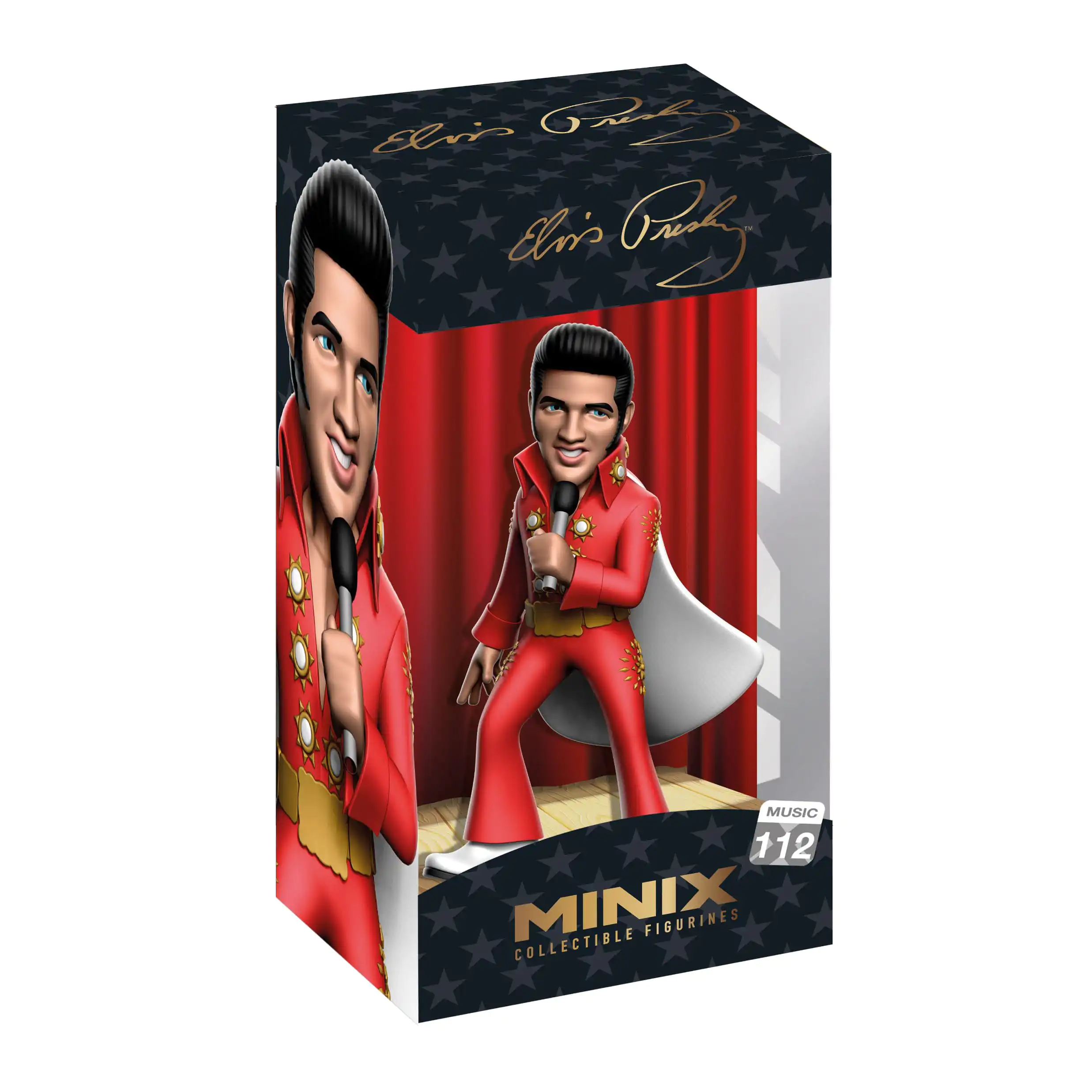 Elvis Presley Minix Figur Elvis Red Suit 12 cm Produktfoto