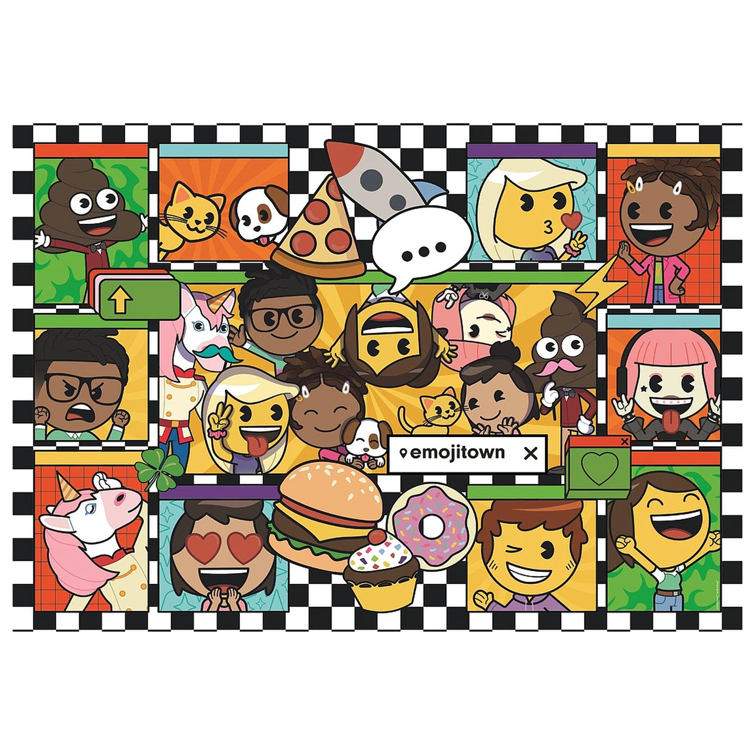 Emoji Town 180-teiliges Puzzle Clementoni Produktfoto