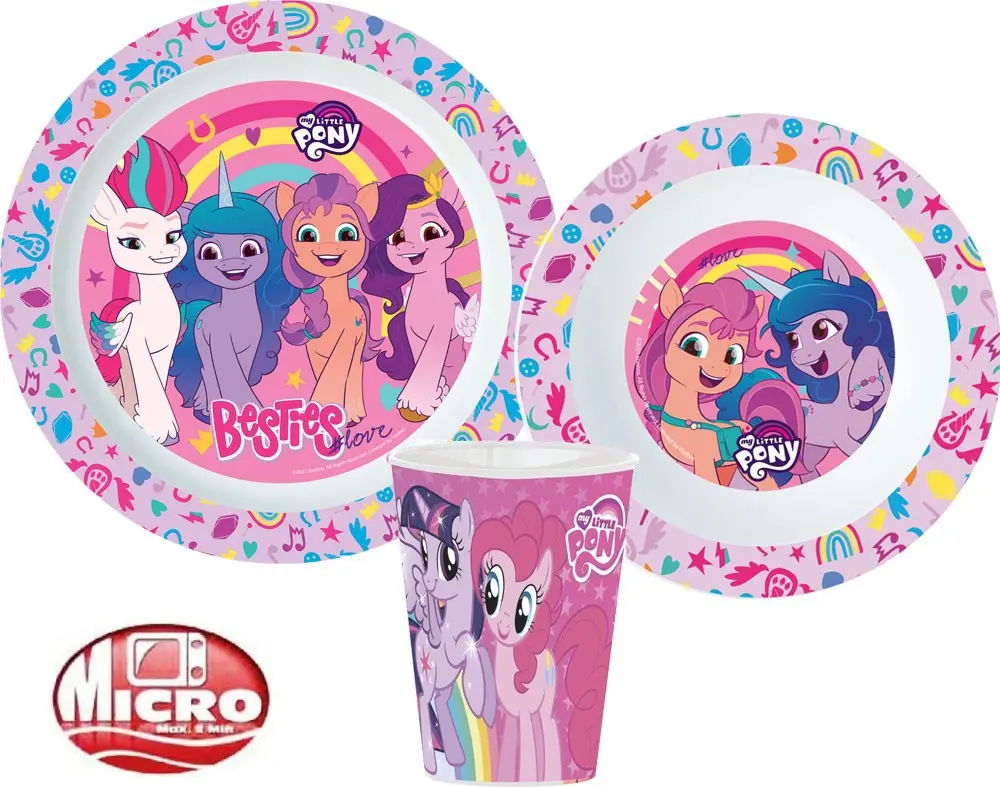 Paw Patrol Sketch Geschirr-Set, Mikroplastik-Set, mit Becher 260 ml Produktfoto