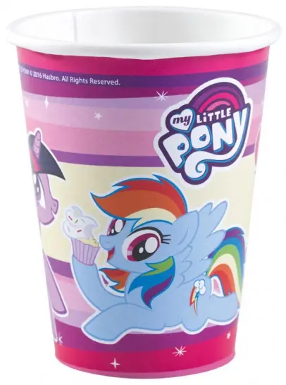 My Little Pony Pappbecher 8 Stück 250 ml Produktfoto