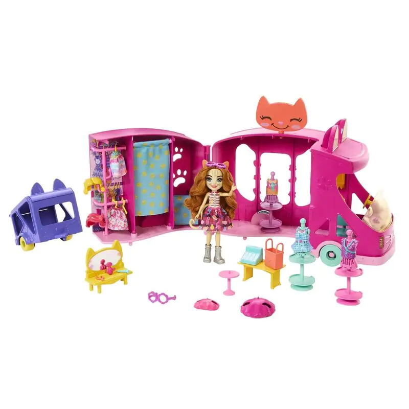 Enchantimals Glam Party Cat Truck Puppe Produktfoto