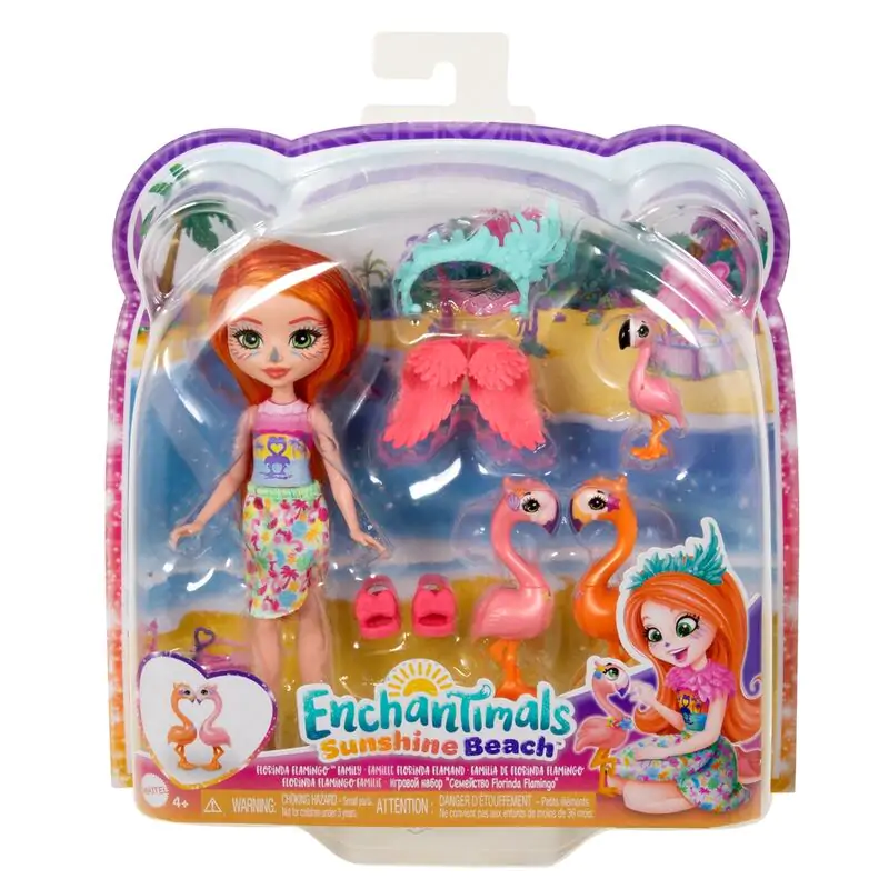 Enchantimals Sunshine Strand Florinda Flamingo Puppe Produktfoto