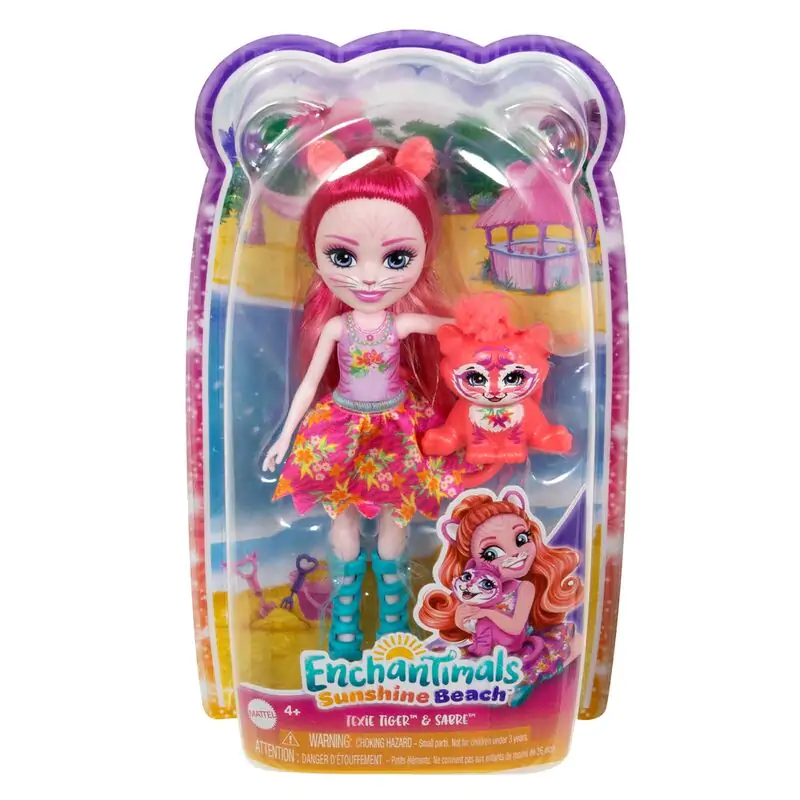 Enchantimals Sunshine Strand Texie Tiger Puppe Produktfoto