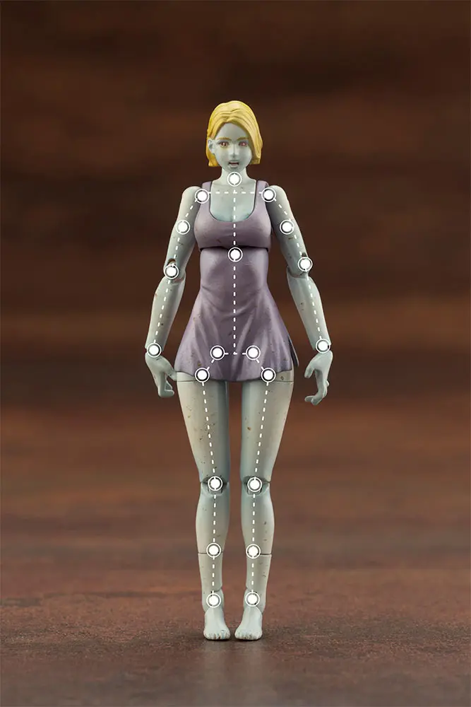 End of Heroes Plastic Model Kit 1/24 Zombinoid Fallen Queen 7 cm Produktfoto