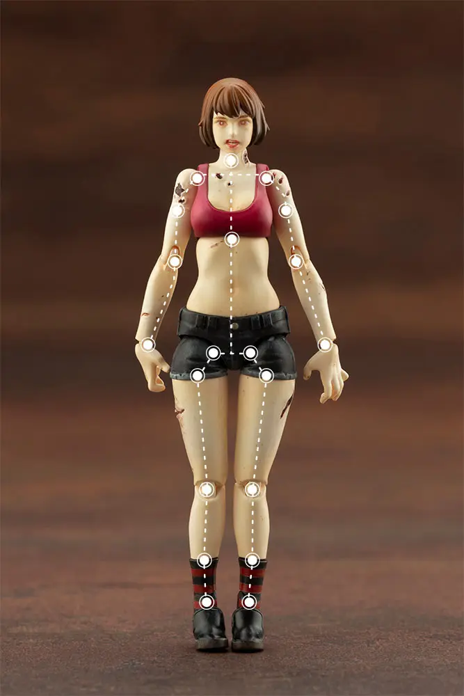 End of Heroes Plastic Model Kit 1/24 Zombinoid Wretched Girl 7 cm Produktfoto
