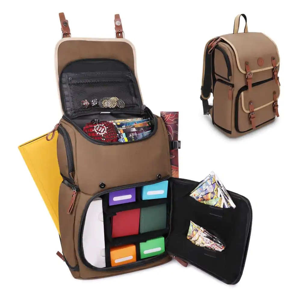 Enhance TCG Series Trading Card Backpack Designer Edition Tan Full-size Produktfoto