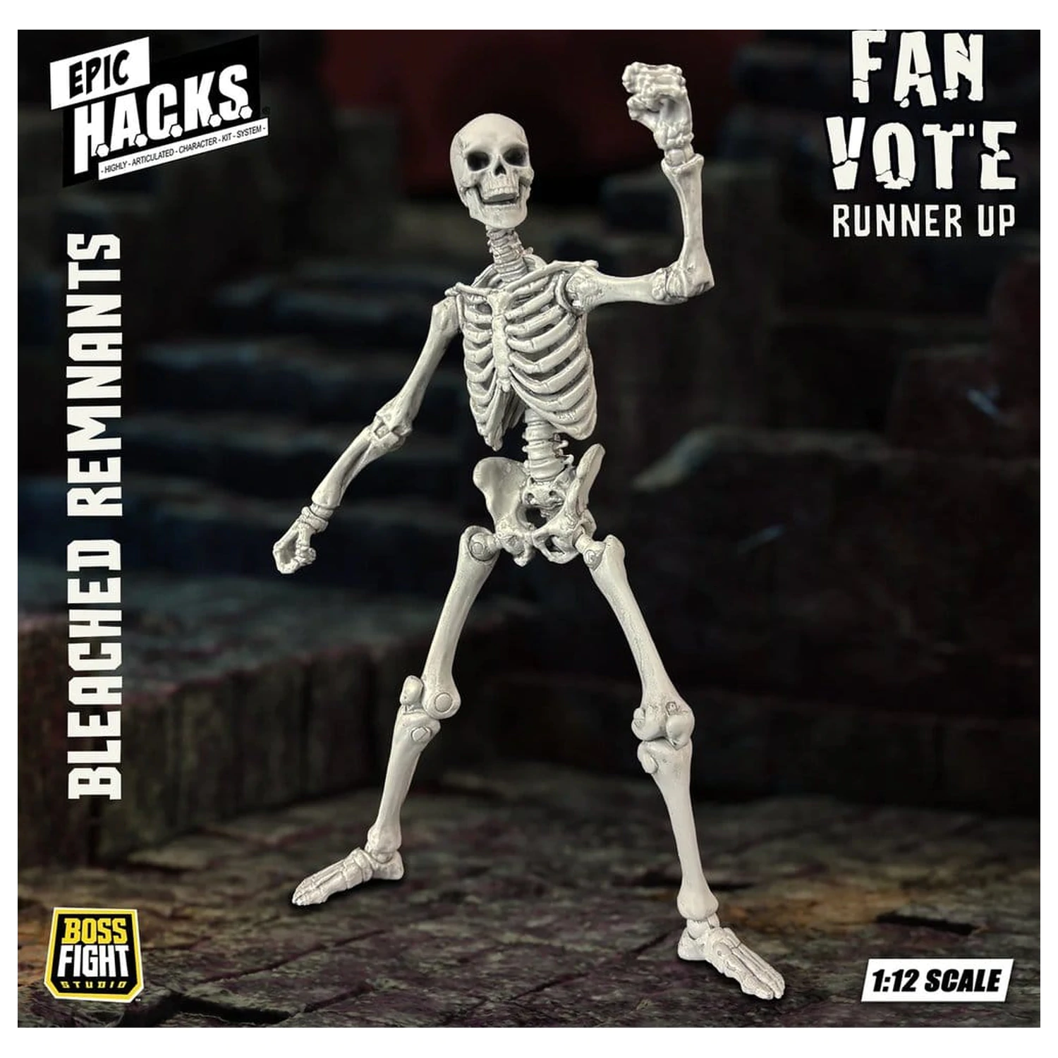 EPIC H.A.C.K.S. Actionfigur 1/12 Skeleton Blank Bleached Remnants Produktfoto