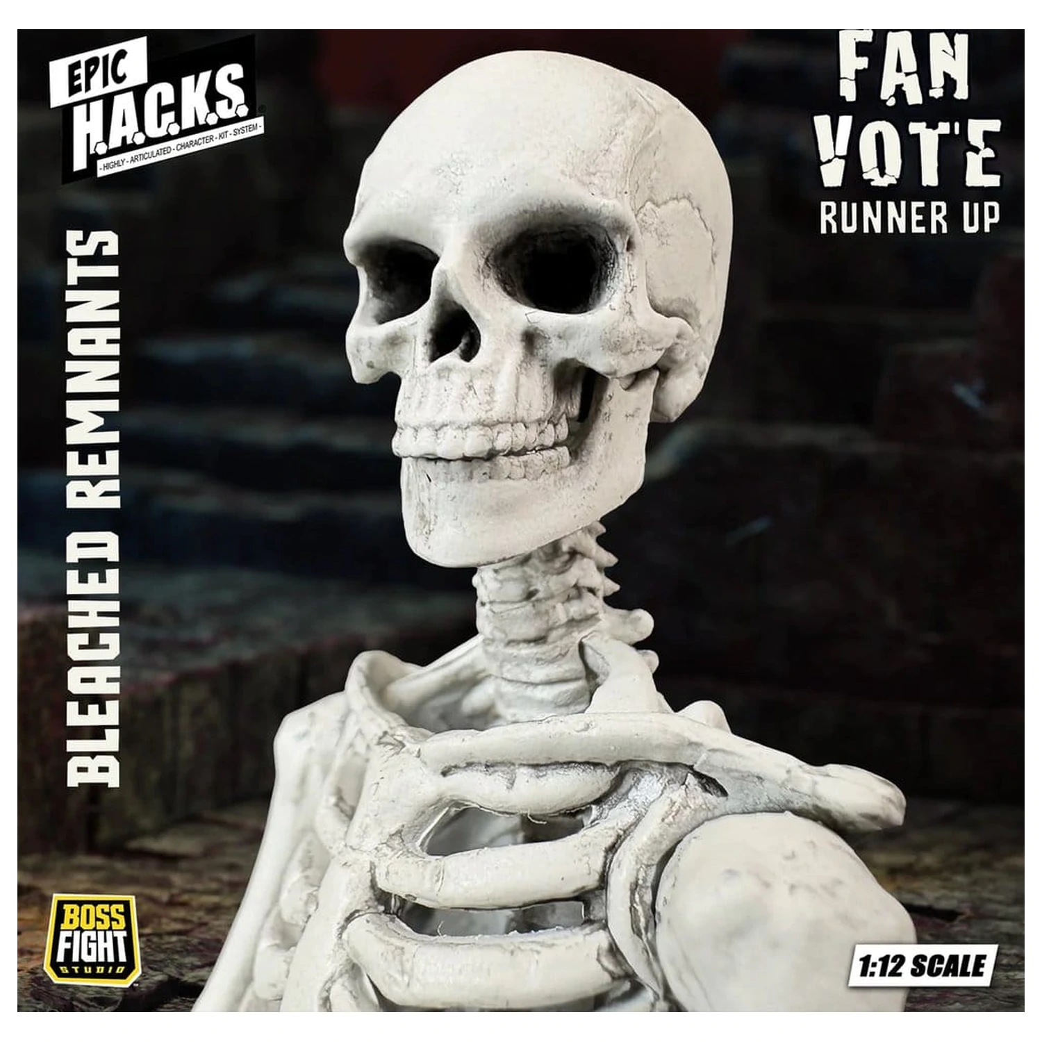 EPIC H.A.C.K.S. Actionfigur 1/12 Skeleton Blank Bleached Remnants Produktfoto