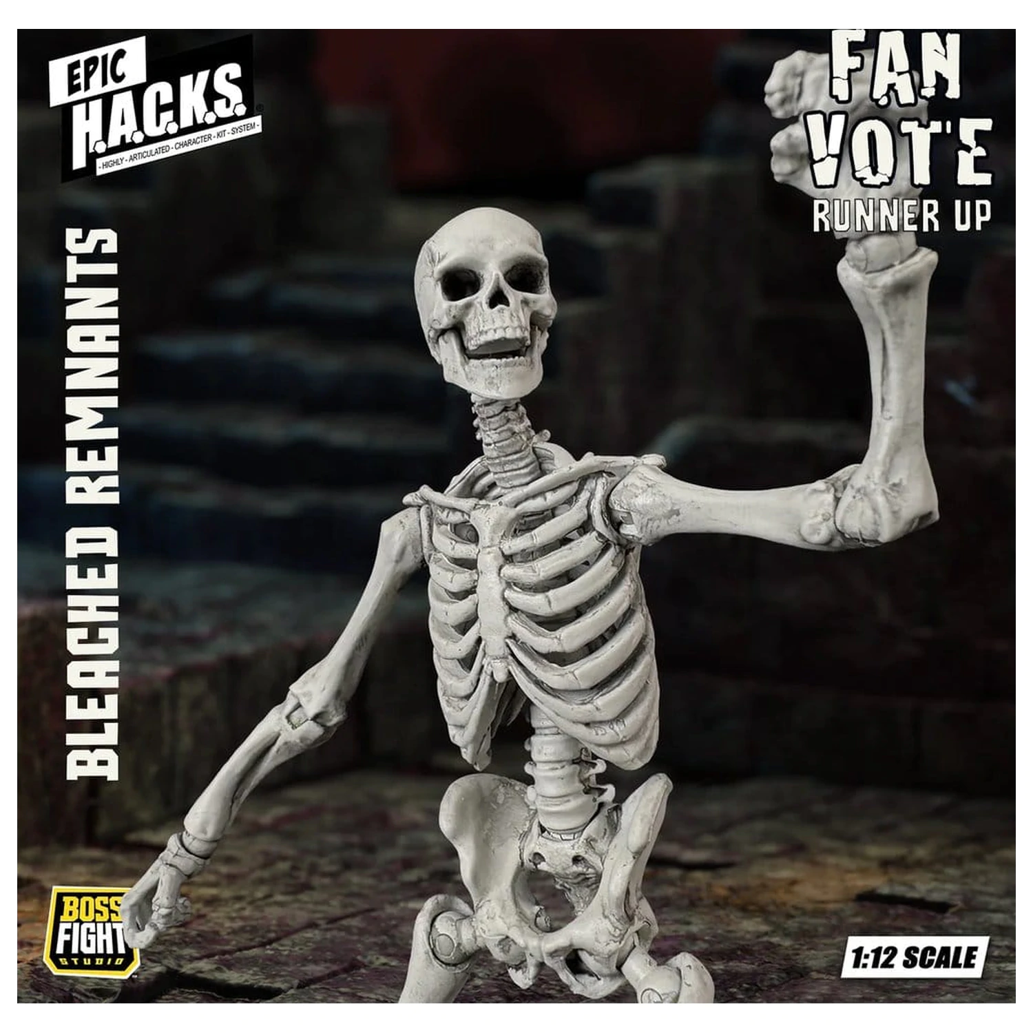 EPIC H.A.C.K.S. Actionfigur 1/12 Skeleton Blank Bleached Remnants Produktfoto