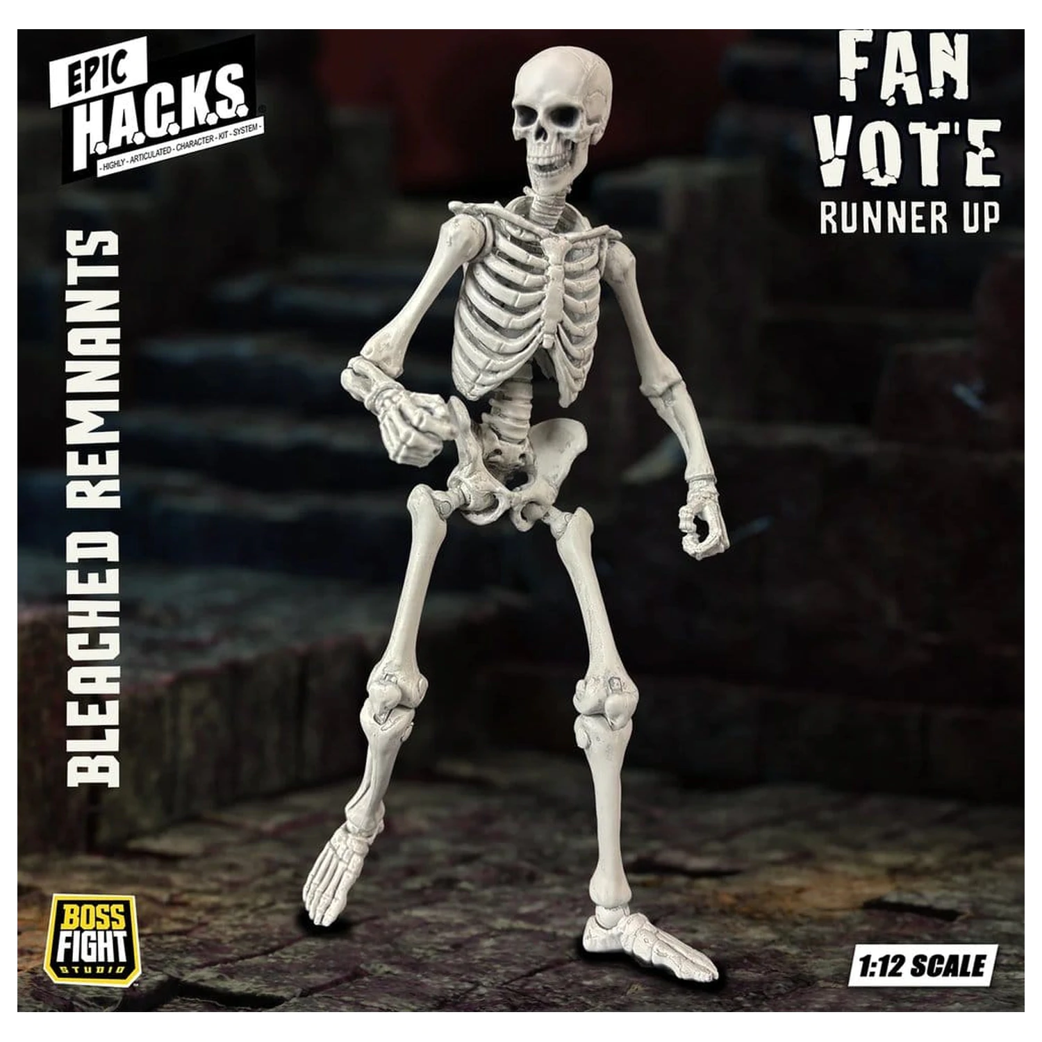 EPIC H.A.C.K.S. Actionfigur 1/12 Skeleton Blank Bleached Remnants Produktfoto