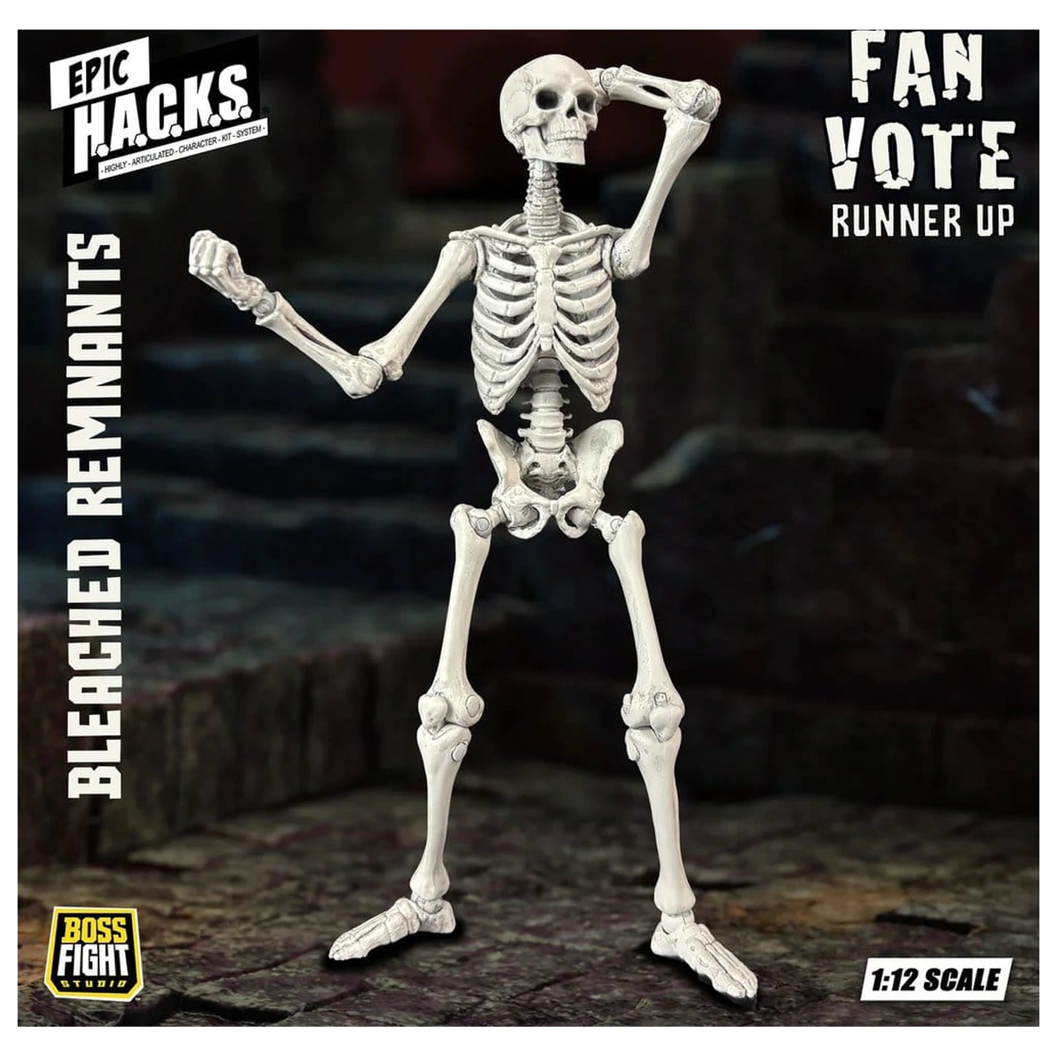 EPIC H.A.C.K.S. Actionfigur 1/12 Skeleton Blank Bleached Remnants Produktfoto