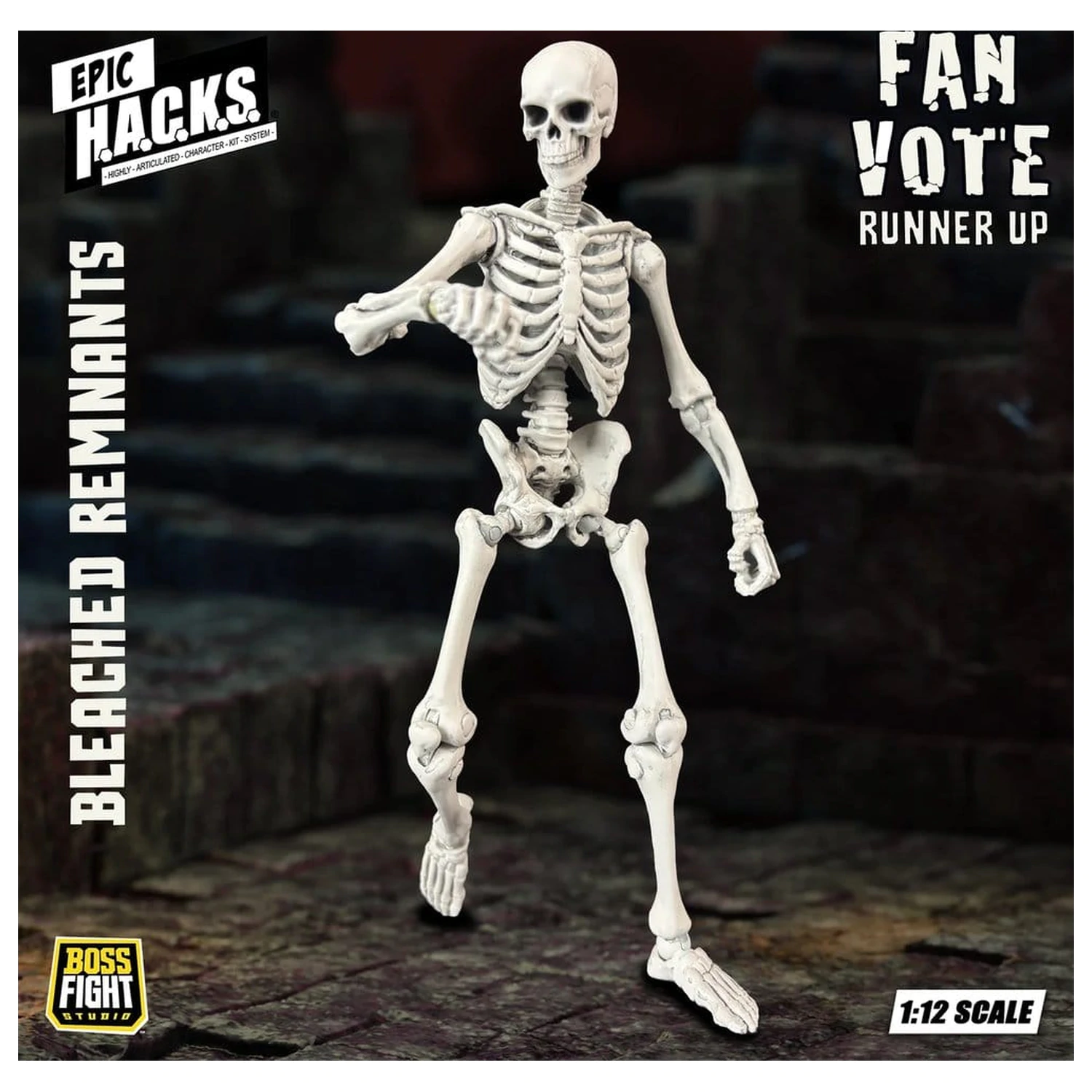 EPIC H.A.C.K.S. Actionfigur 1/12 Skeleton Blank Bleached Remnants Produktfoto