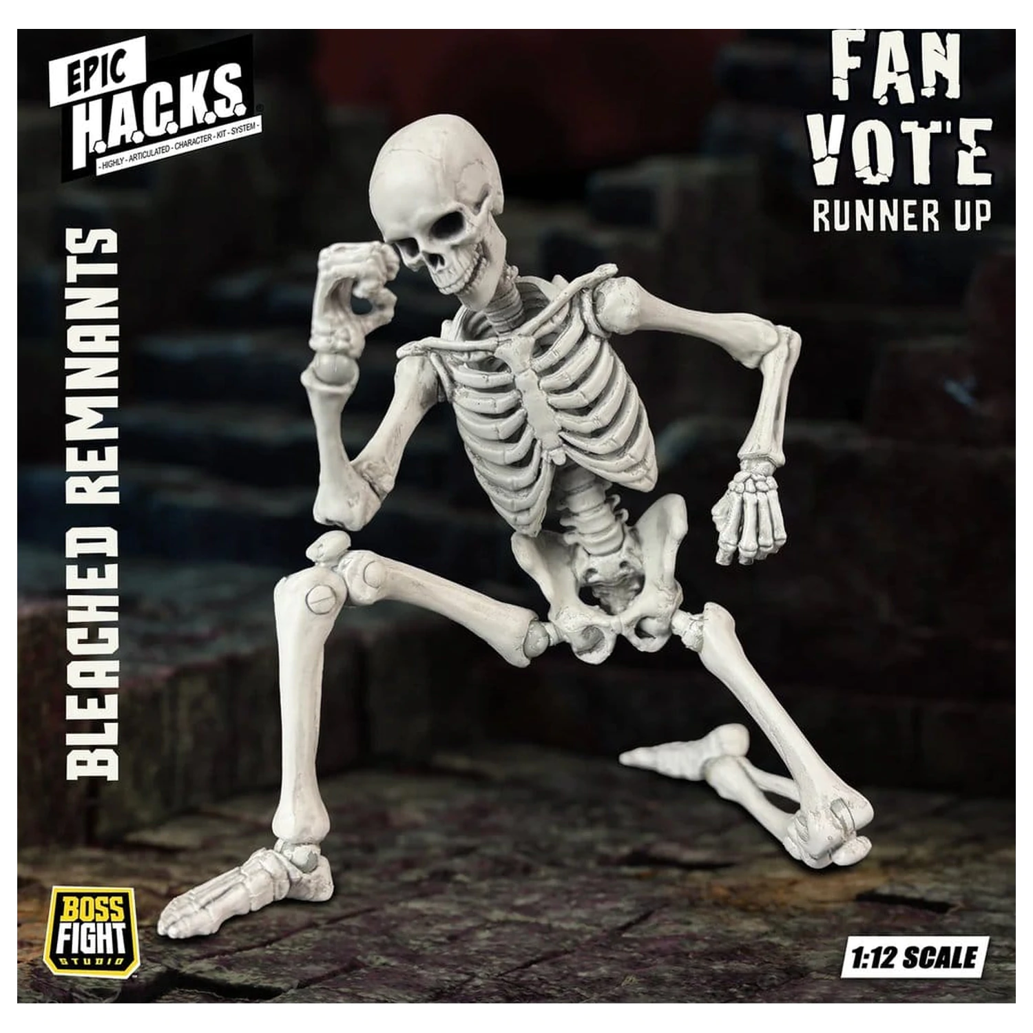 EPIC H.A.C.K.S. Actionfigur 1/12 Skeleton Blank Bleached Remnants Produktfoto