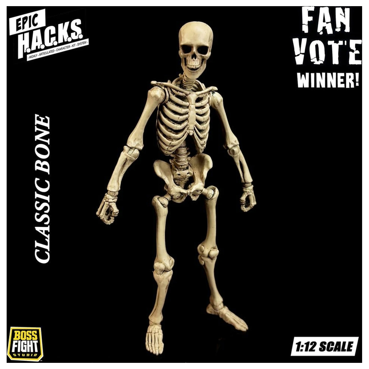Epic H.A.C.K.S. Actionfigur 1/12 Skelett Blank Classic Bone Produktfoto