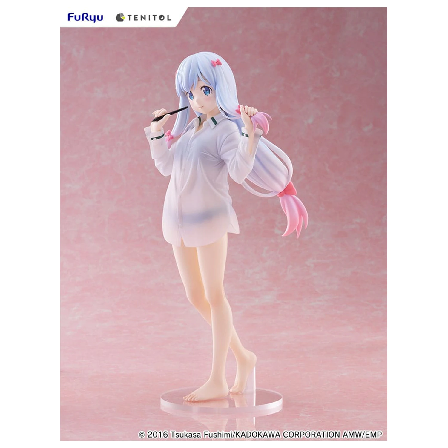 Eromanga Sensei Tenitol große PVC Statue Sagiri Izumi Shirts Ver. 30 cm Produktfoto
